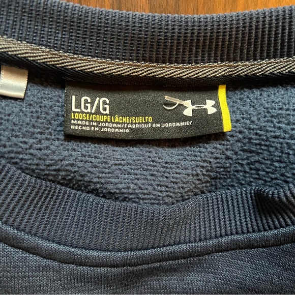 Under Armour Men's Navy Blue Sweatshirt - Size L - Picture 2 of 3